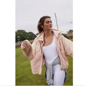 Free People Adventure Awaits Fleece Jacket Medium NEW